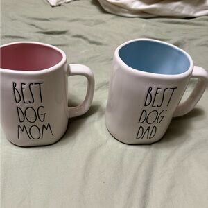 Rae Dunn Best Dog Parent , Mom and Dad Coffee Cups